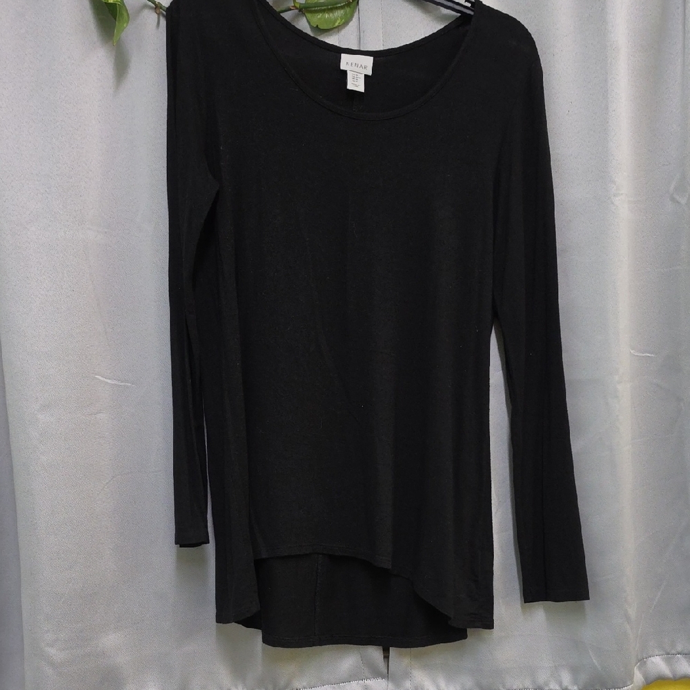 Kenar Black Long Sleeve Top
